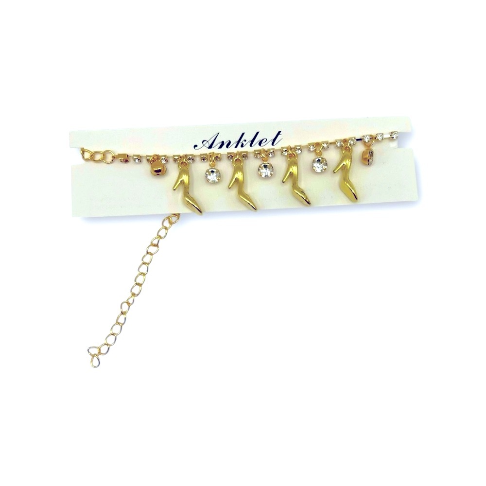 NWT Rhinestone Heel Anklet